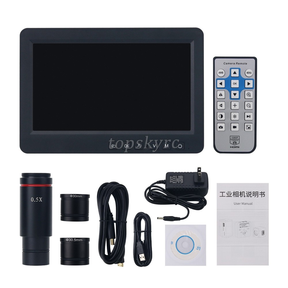 HAYEAR 26MP HDMI USB Industrial Microscope Video Camera W/0.5X Eyepiece Adapter