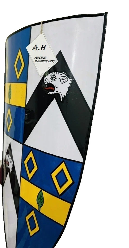 Medieval Templar wolf vintage Battle Knight Armor Shield