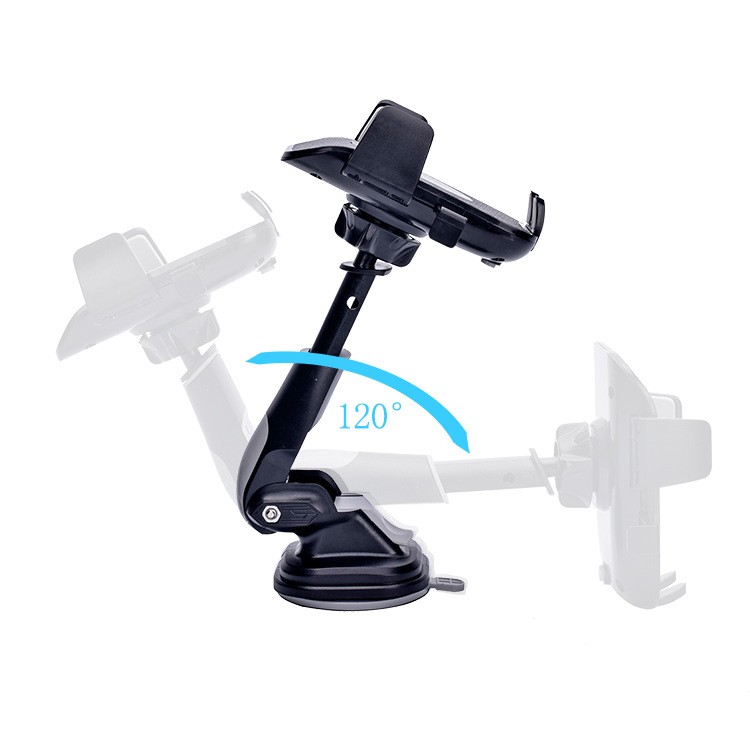 360°Car Phone Holder telescopic Universal Mount Mobile Windshield Dashboard desk