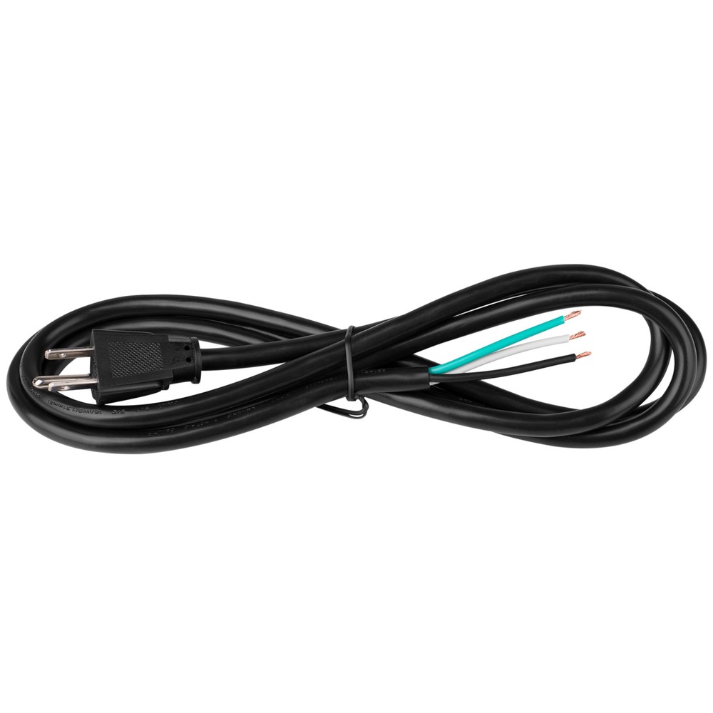 6 ft. AC Power Cord Black 16/3