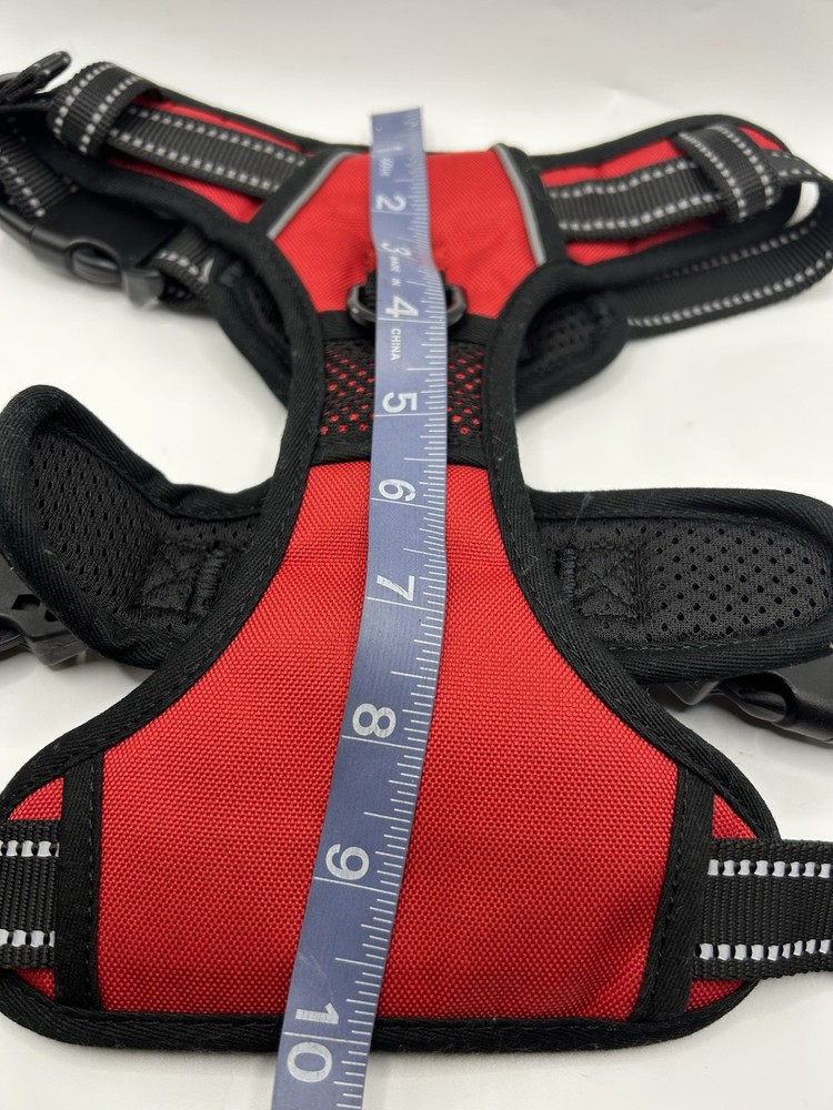PHOEPET Dog Vest Medium Harness RED Reflective Front Clip Metal D Ring HANDLE