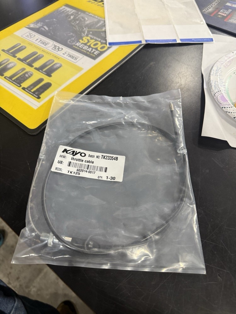 TK125 Throttle Cable TK23354B 602014-0017