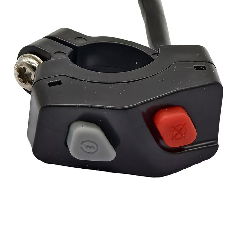 22mm Motorcycle Switch for Light and Engine Start ON OFF with 25" Cable