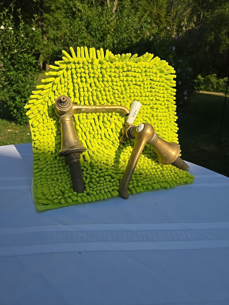 2 Vintage Brass Faucets