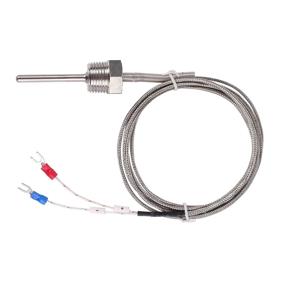 Waterproof K Type Thermocouple - Grounded Temperature Sensor Probe for PID Temp