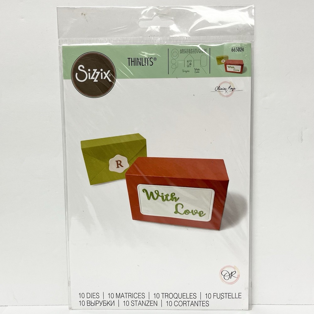 Sizzix "Box, Envelope" by Olivia Rose Thinlits Dies- 665024 NEW