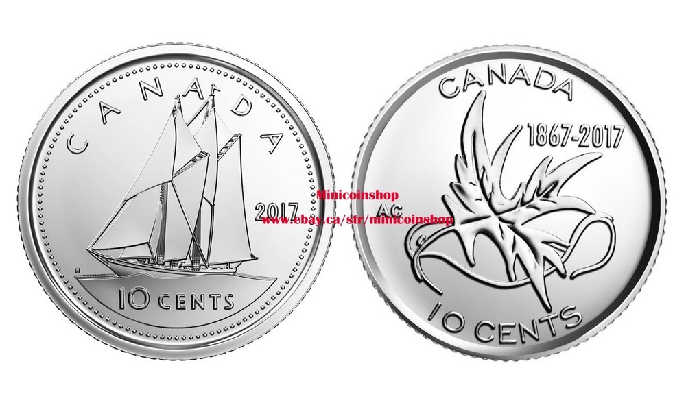 Canada 2017 10 Cents Dime Coin Set - Brilliant Uncirculated