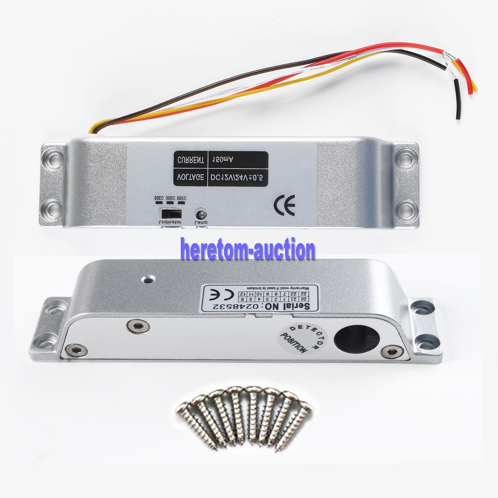DC12V Electric Drop Bolt Lock for Door Access Control System NC Fail-Safe