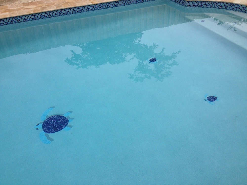 Turtle Group Ceramic Swimming Pool Mosaic