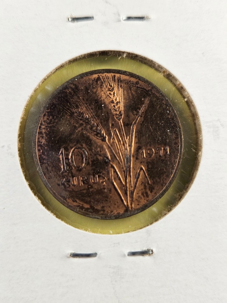 COINS - TURKEY - 10 KURUS 1971