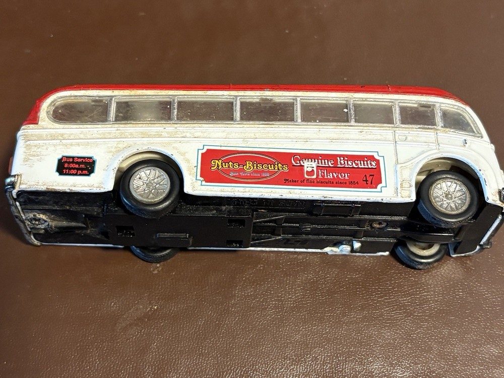 Sunnyside Toy Bus SS 5856 - Nuts-Biscuits - 1:64 5.5" Long - Pullback Action