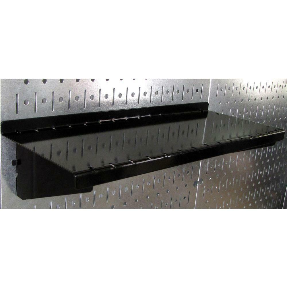 Wall Control Metal Pegboard Tool Storage Black Peg Accessories 32 in. x 48 in.