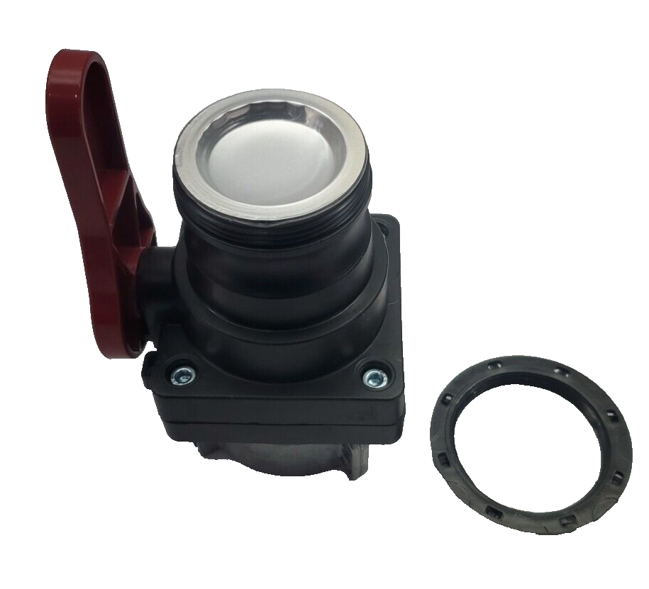 2 EA. IPCC Tote Tank 2-3/4" Coarse Thread Adapter Ball Valve Container 031522Ea