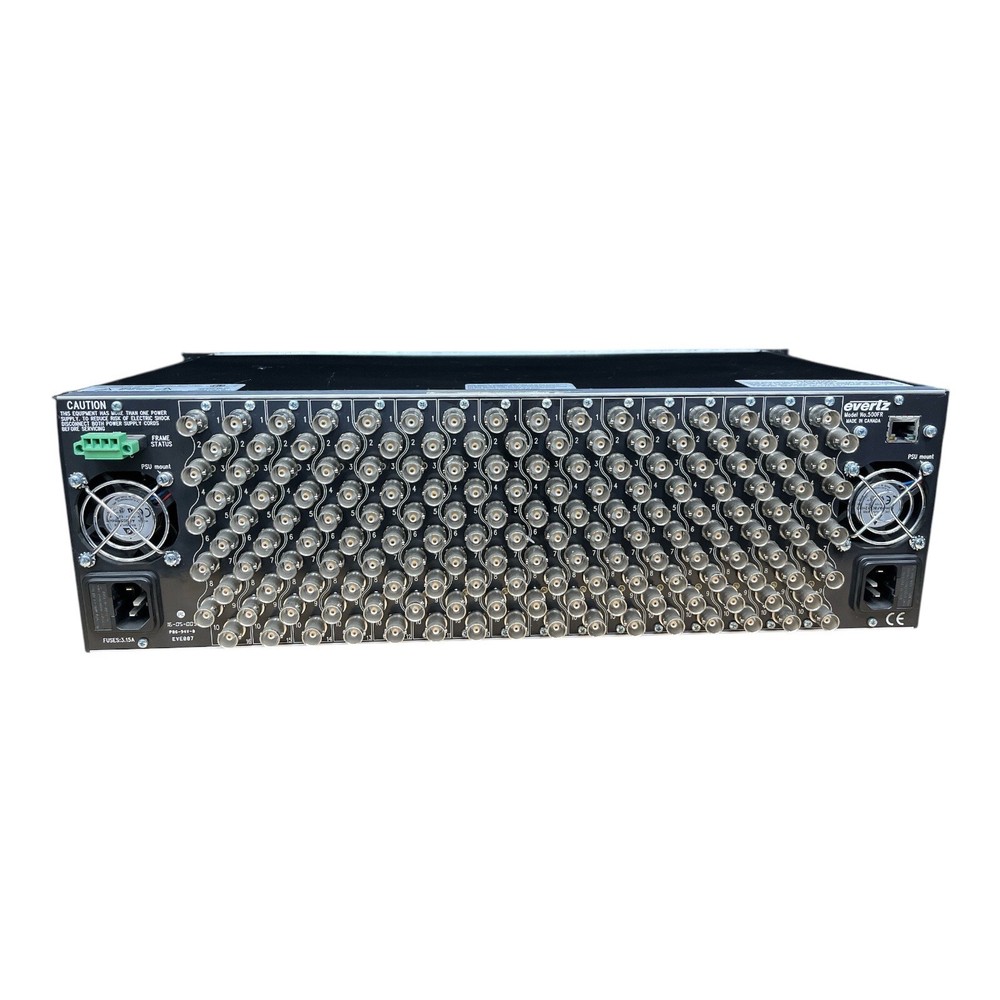Evertz 500FR Compact Distribution Frame 6x 500DCDA-HD Cards
