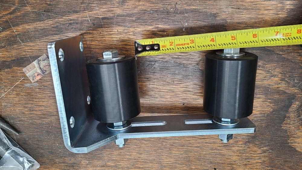 Heavy Duty Gate Guide Rollers Rear Post Mount Bracket for Sliding Rolling Gates