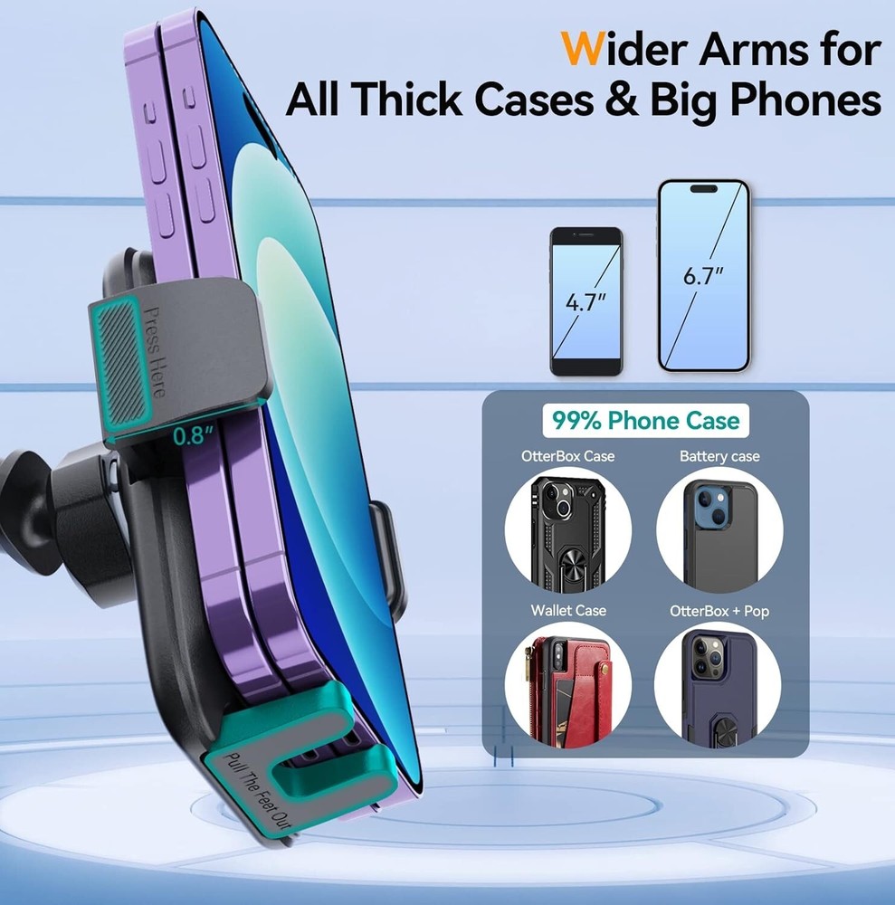 3 in 1 Universal Phone Mount Car Dashboard Windshield Air Vent iPhone Android