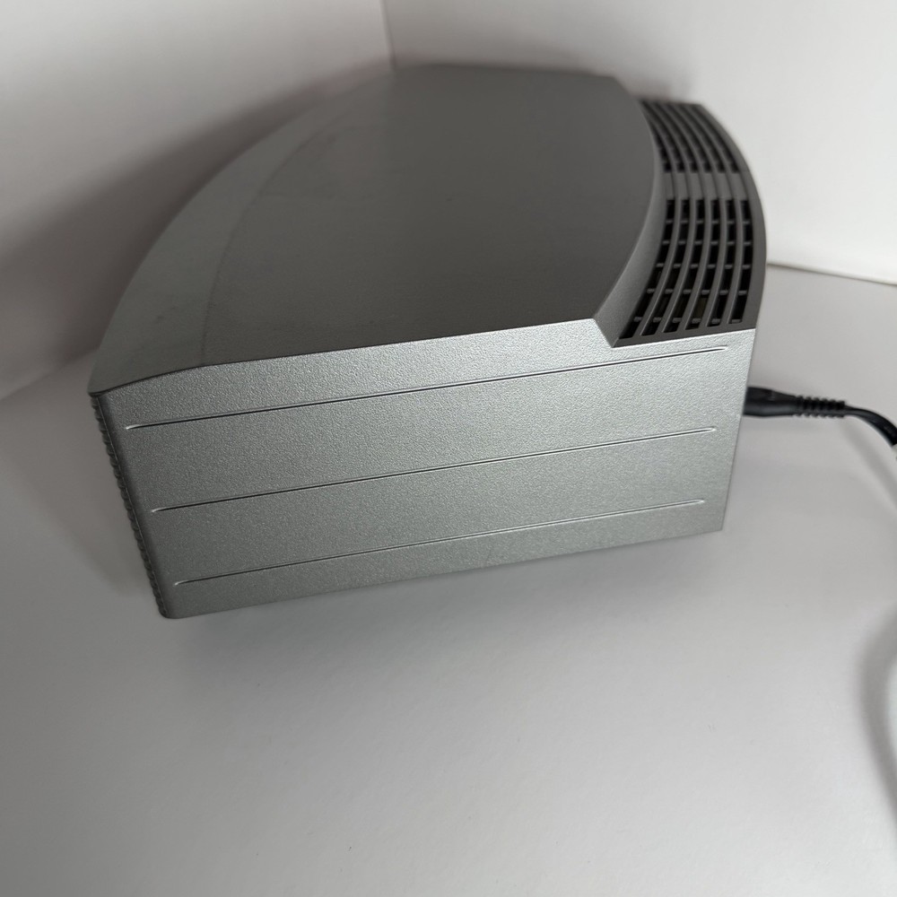 Bose Wave Music System AM FM CD PLAYER With MANUAL Titanium Silver NO Remote