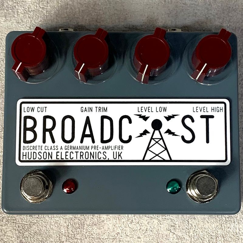 Hudson Electronics Broadcast Dual Foot Switch Preamplifier Effector Gray