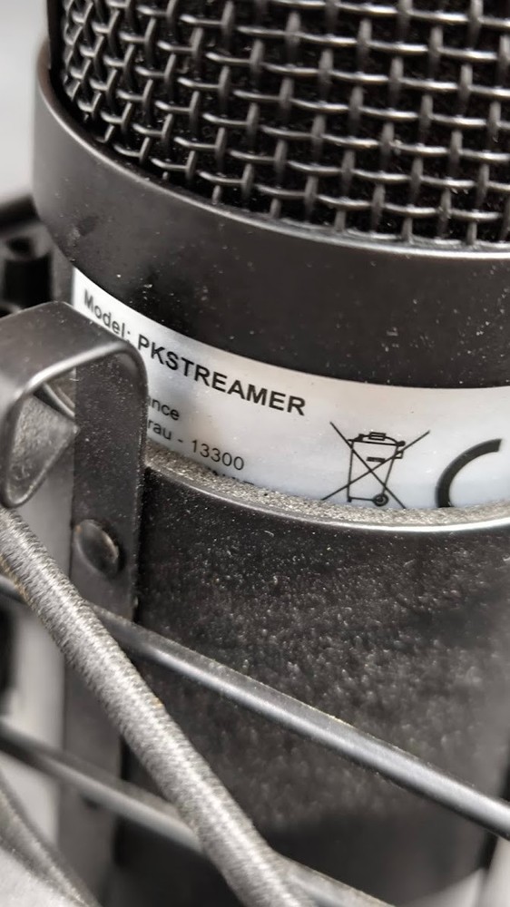PKSTREAMER Microphone Used Working Black