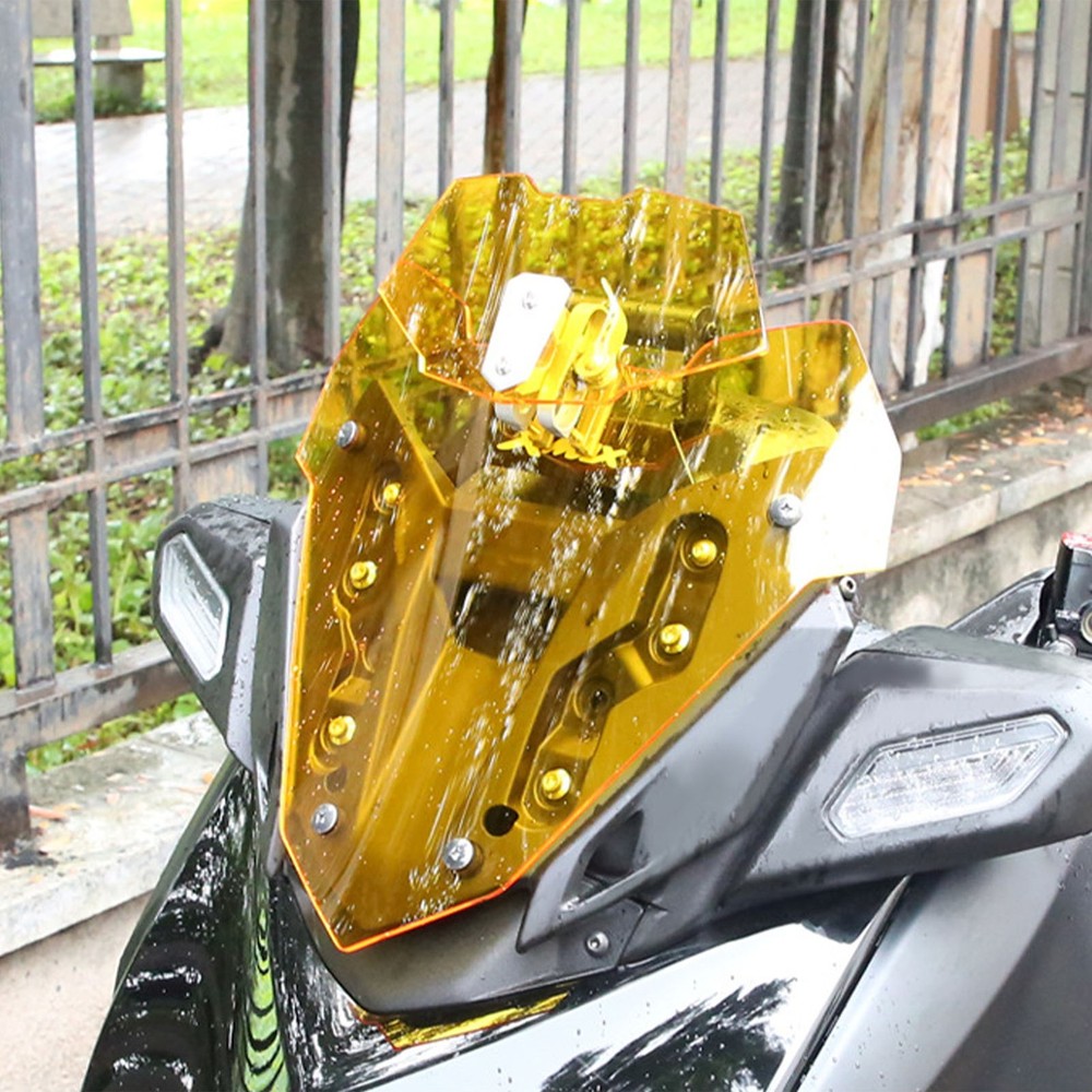 Motorcycle Acrylic Heightened Adjustable Clip On Wind Deflector NTVF