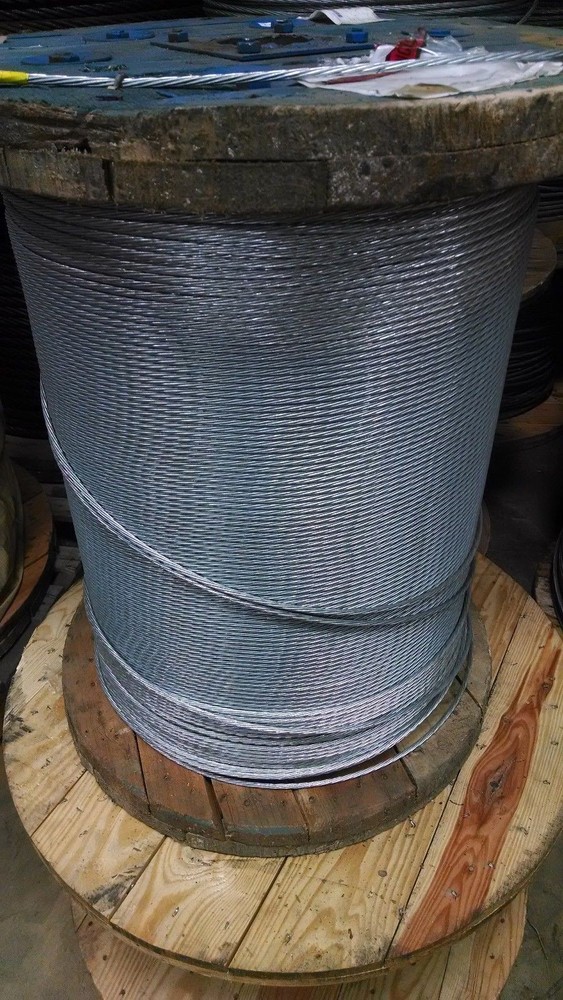 1/4" Galvanized Steel Strand Cable Guy Wire 1x7 EHS (1000 Feet)