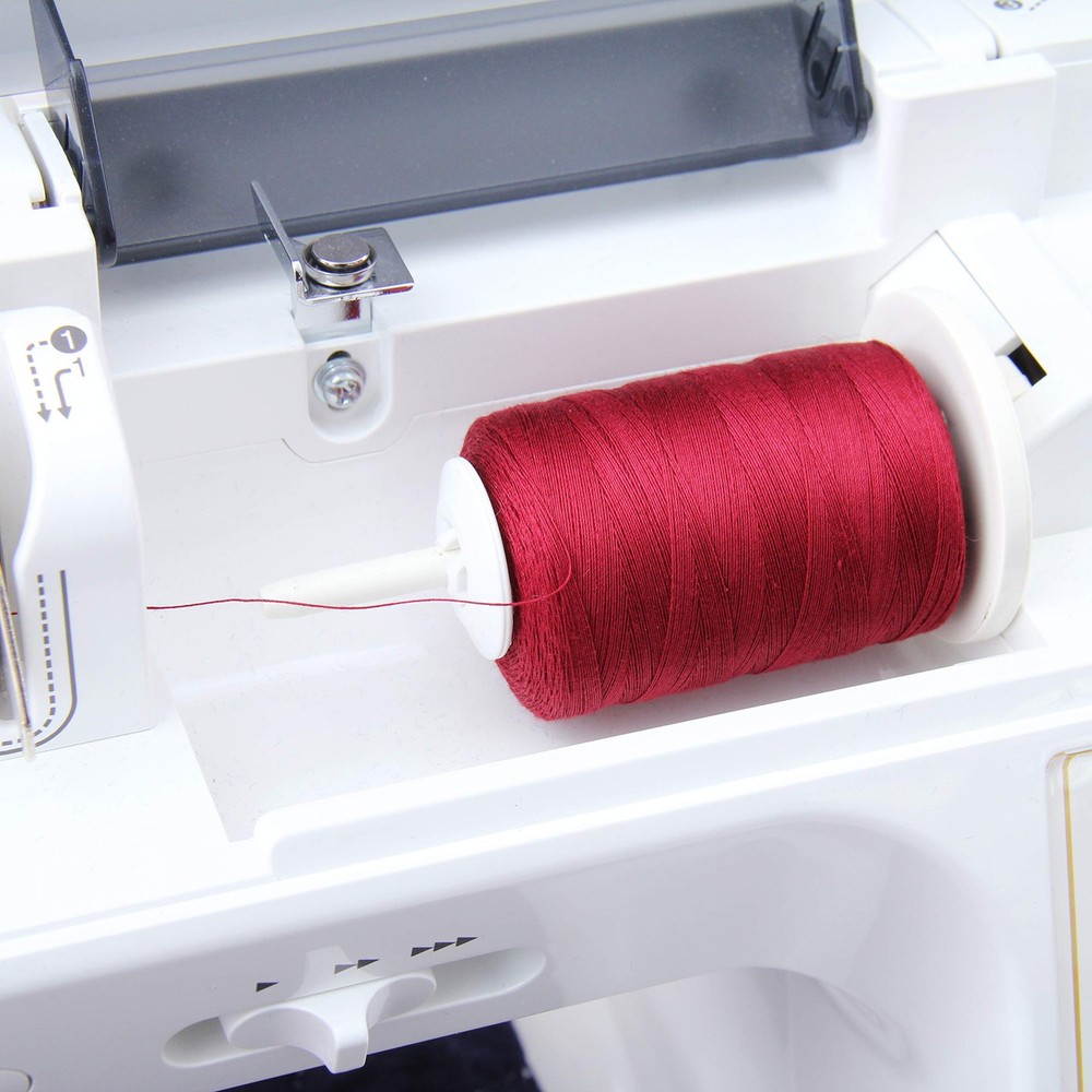 100 Cotton Thread for Quilting Sewing Serging 1000M Spools 50/3 White Cone