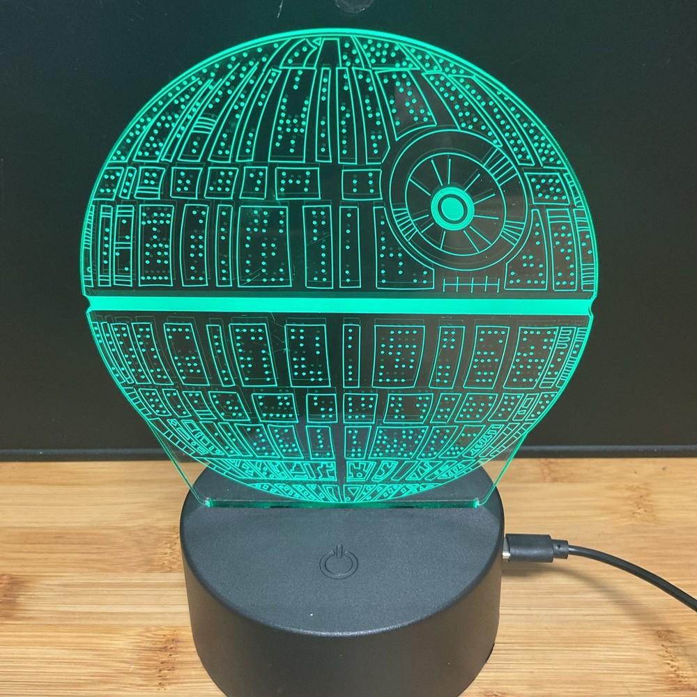 Star Wars Death Star Night Light New 3D LED Multicolor