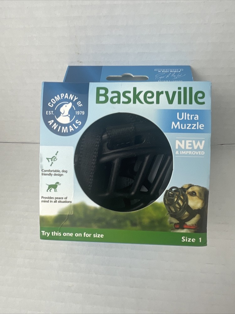 Baskerville Ultra Muzzle Size 1 Dog Comfortable Improved Muzzle New in Box Small