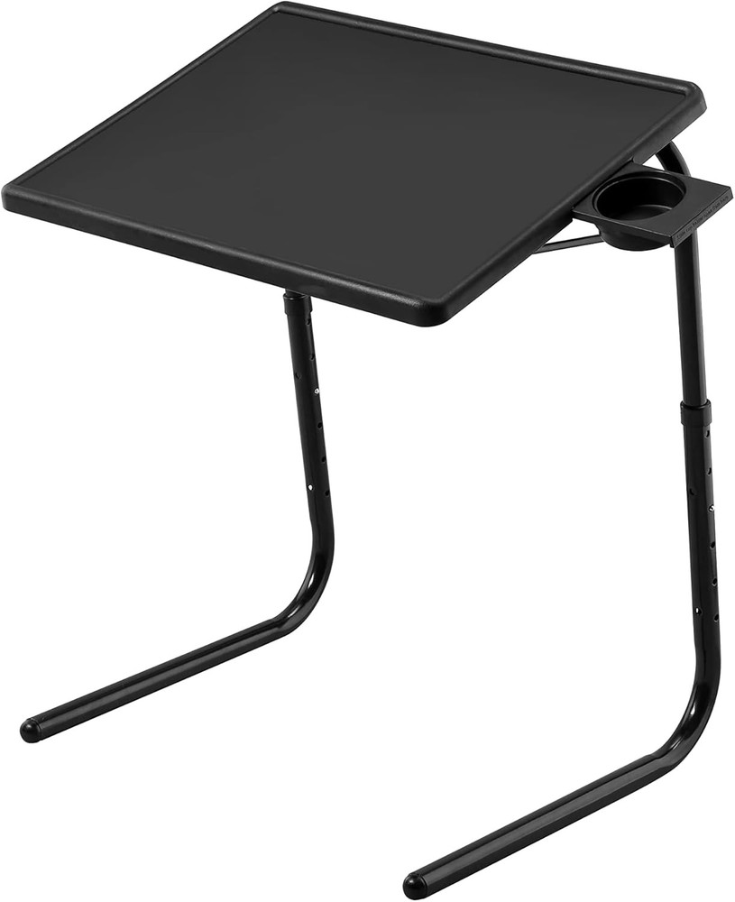 TV Tray Stand - Adjustable Angle Sofa Stand Coffee Table Six Height Adjustments