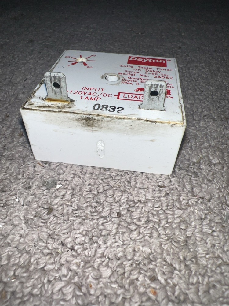 Dayton 2A562 Solid State Timer Encapsulated Machine Adjustable