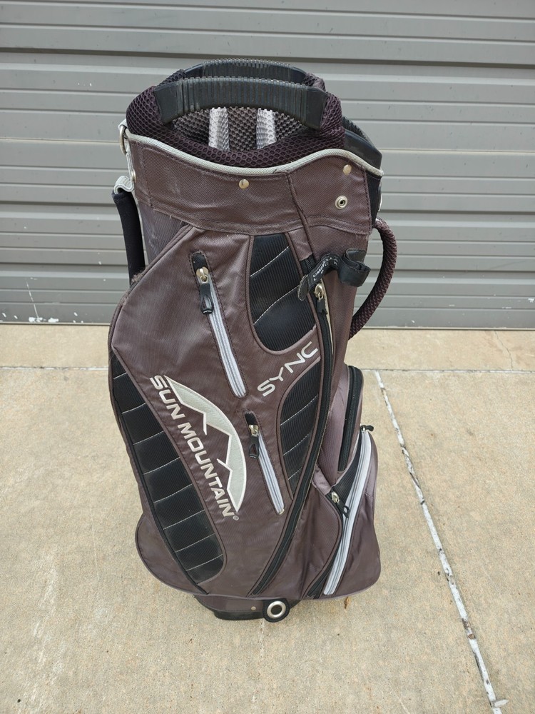 Sun Mountain Sync 14 Divider Golf Cart Bag w Raincover