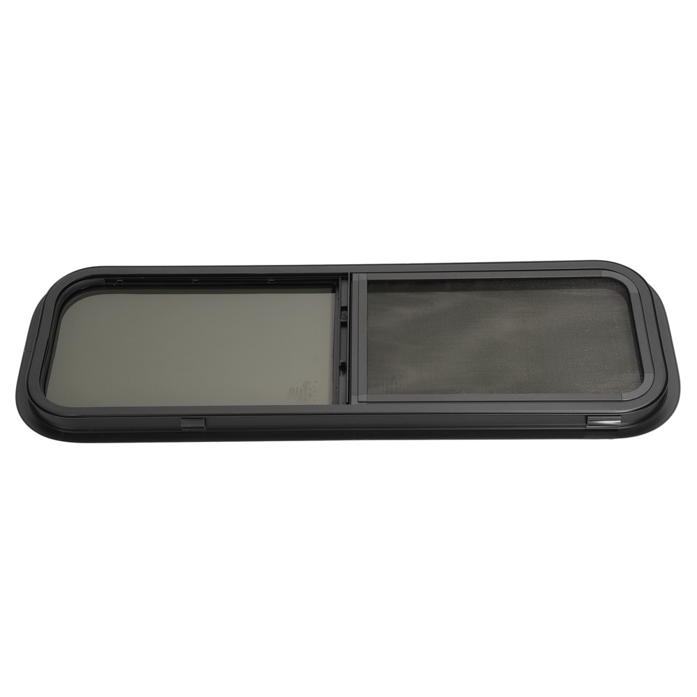 RV Window 12" W x 36" H For Cargo Trailer Vertical Slider W/ Trim & Screen