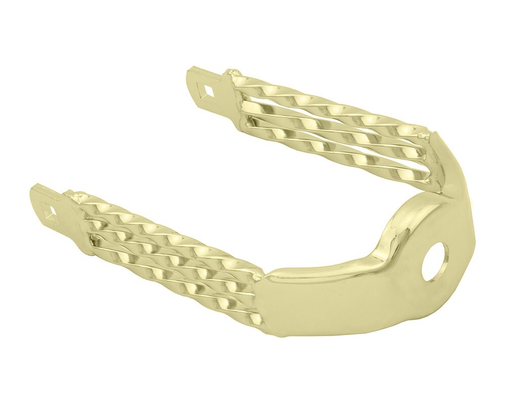 Bike Spring Fork Triple Square Twisted Crown Gold.