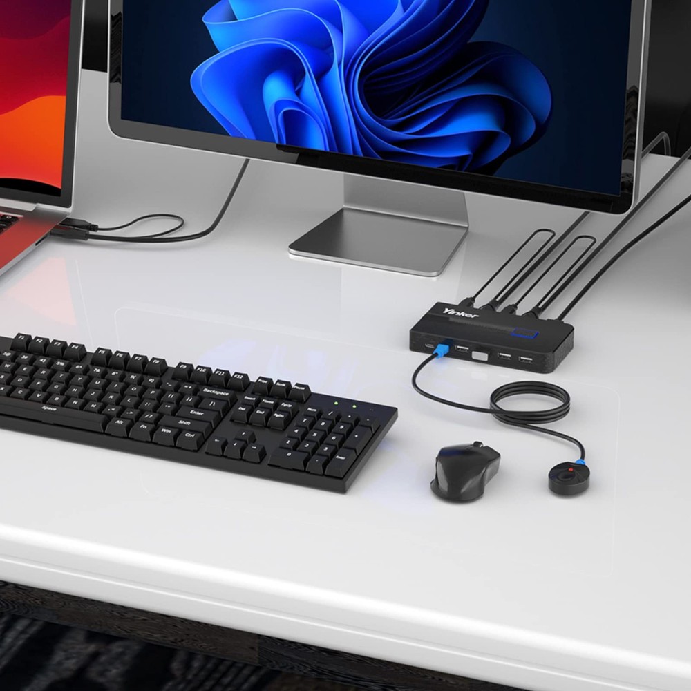 10ft/3m 2 Pack USB HDMI KVM Cable for HDMI KVM Switch, USB Powered and Data T...