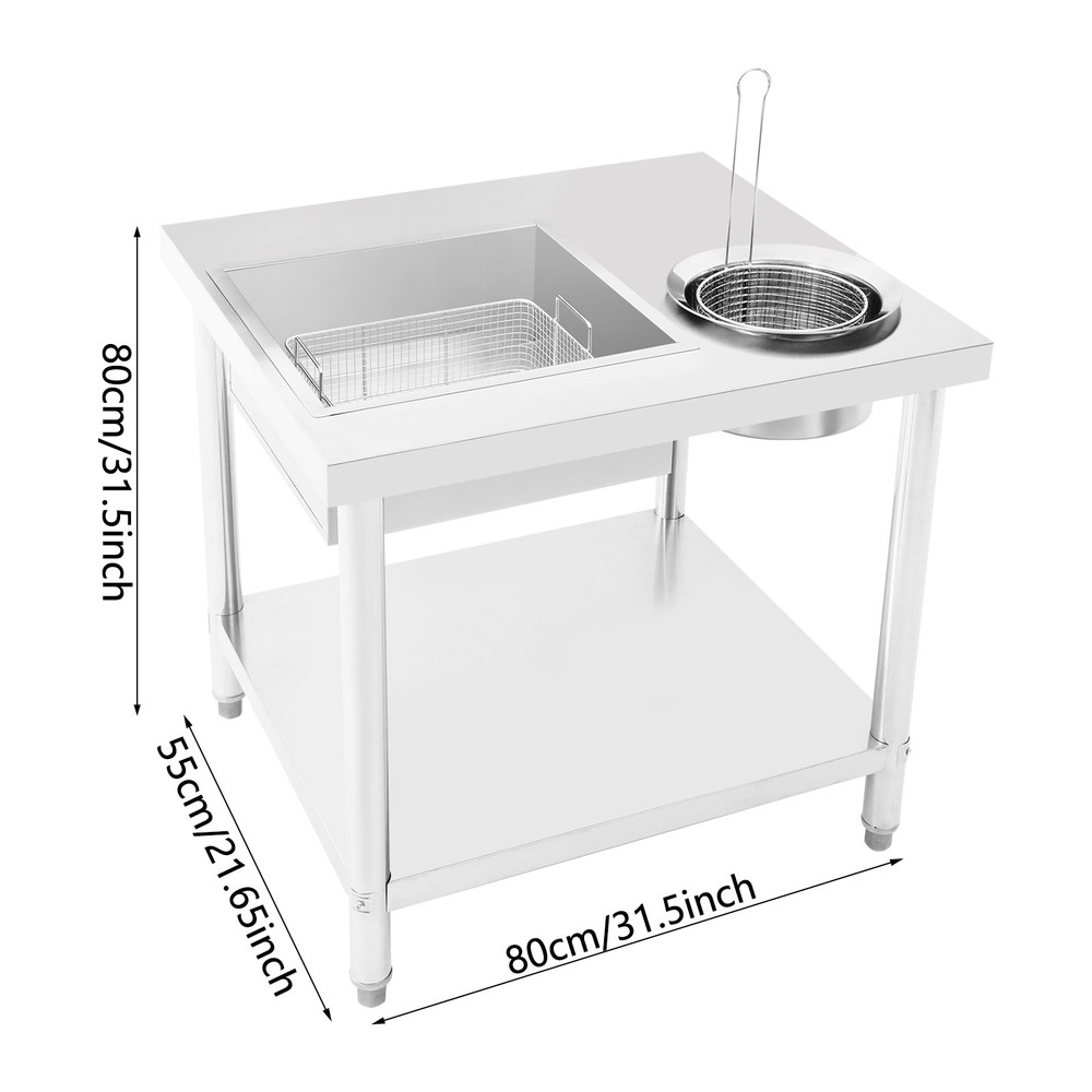 Commercial Fried Chicken Breading Worktop Fried Chicken Preparation Table