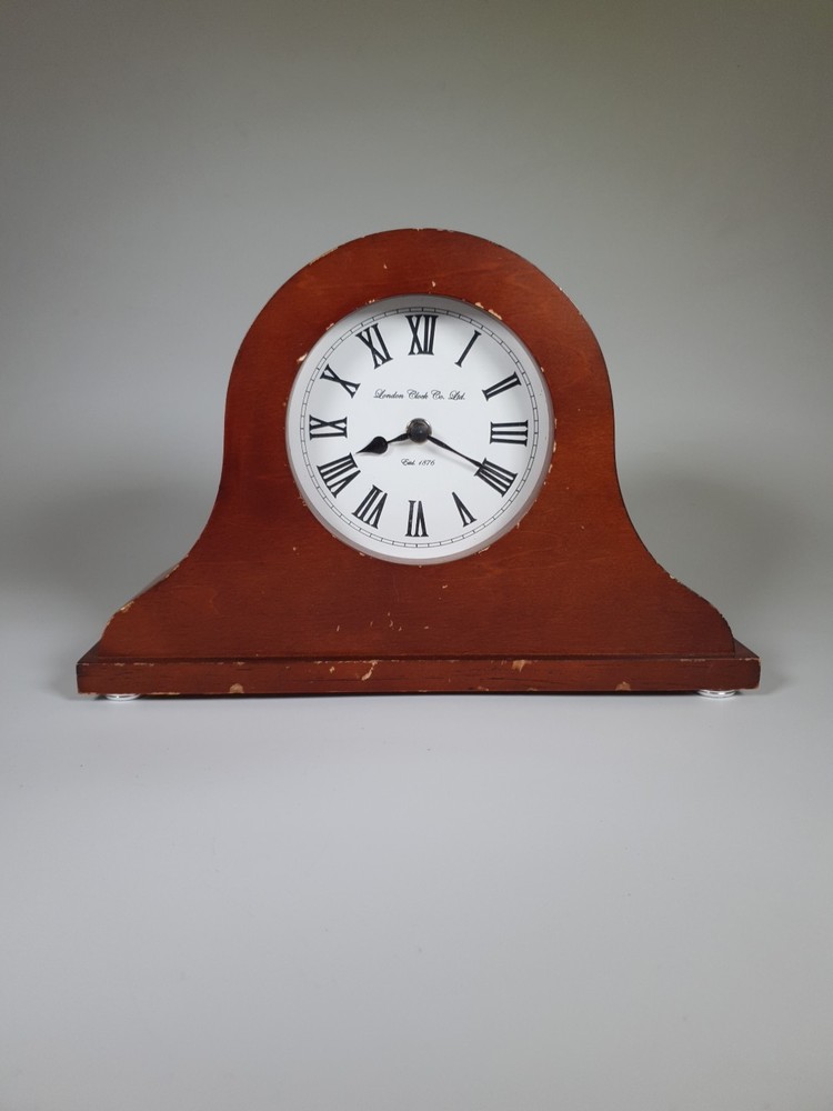 London Clock Co. Ltd. Quartz Napoleon Hat Mantel Clock