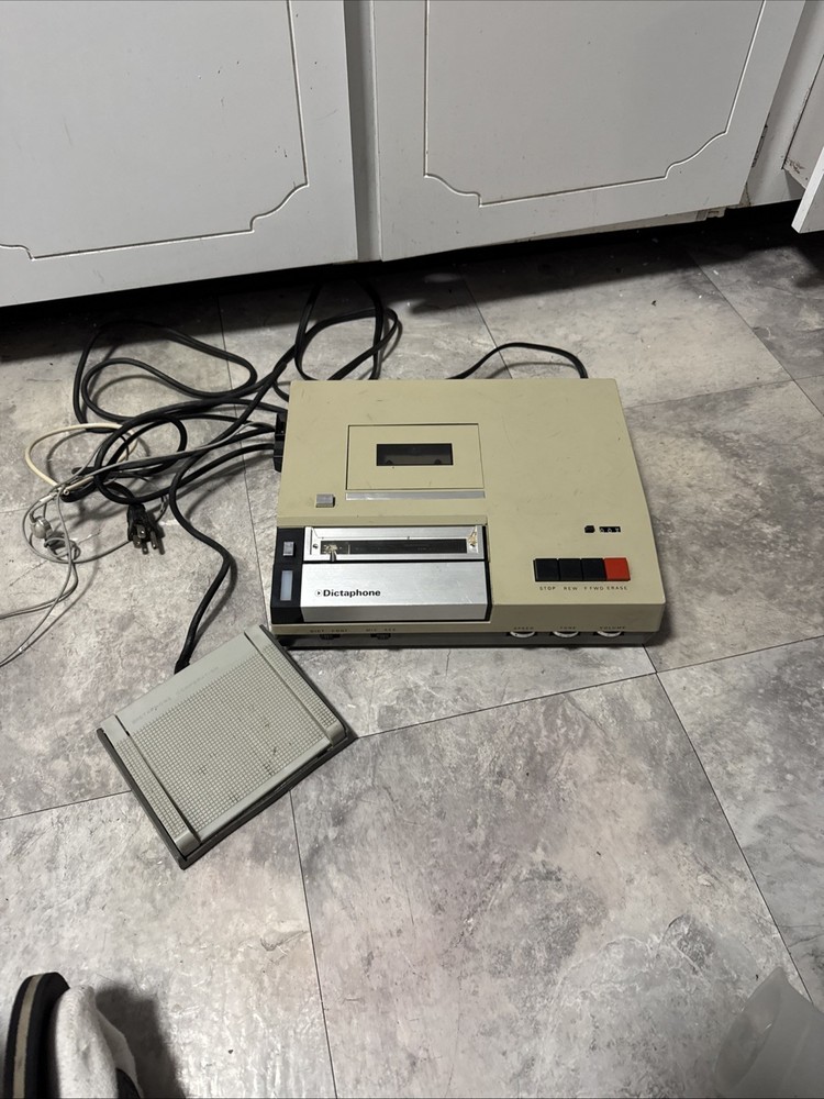 Dictaphone 241 Standard Cassette Recorder and Transcriber - , untested