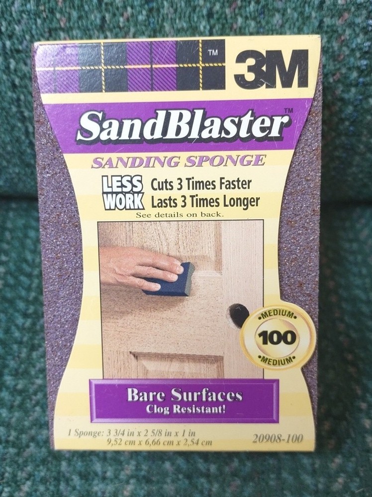 2 - 3M Sandblaster Sanding Sponges (100 and 60)