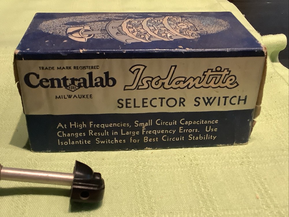 Centralab 2507 Circular Selector Isolated Switch 3 Poles 3 Position