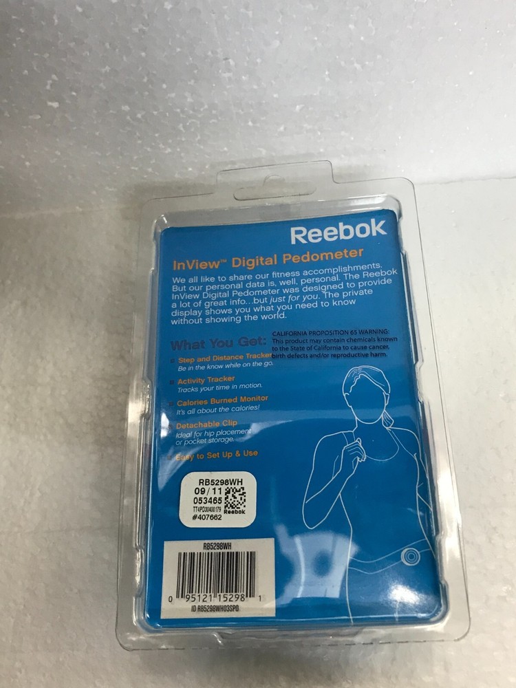 Reebok Digital InView Pedometer White