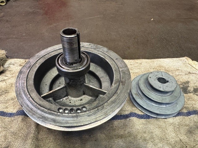 Clausing 15" drill press Model 16SC/ST step motor and drive pulleys