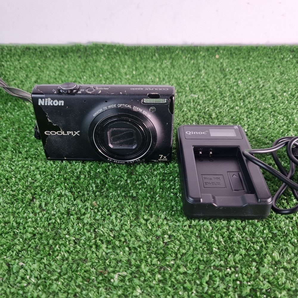 Nikon Coolpix S6100 16.0MP Compact Digital Camera Black Tested