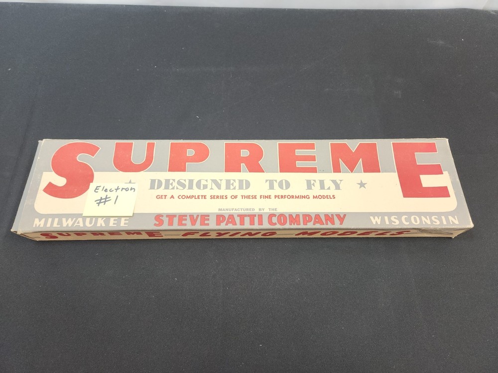 Vintage Balsa model plane kit Steve Patty Electron #1