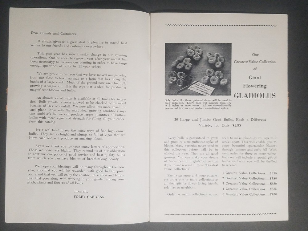 1957 Foley Gardens Catalog