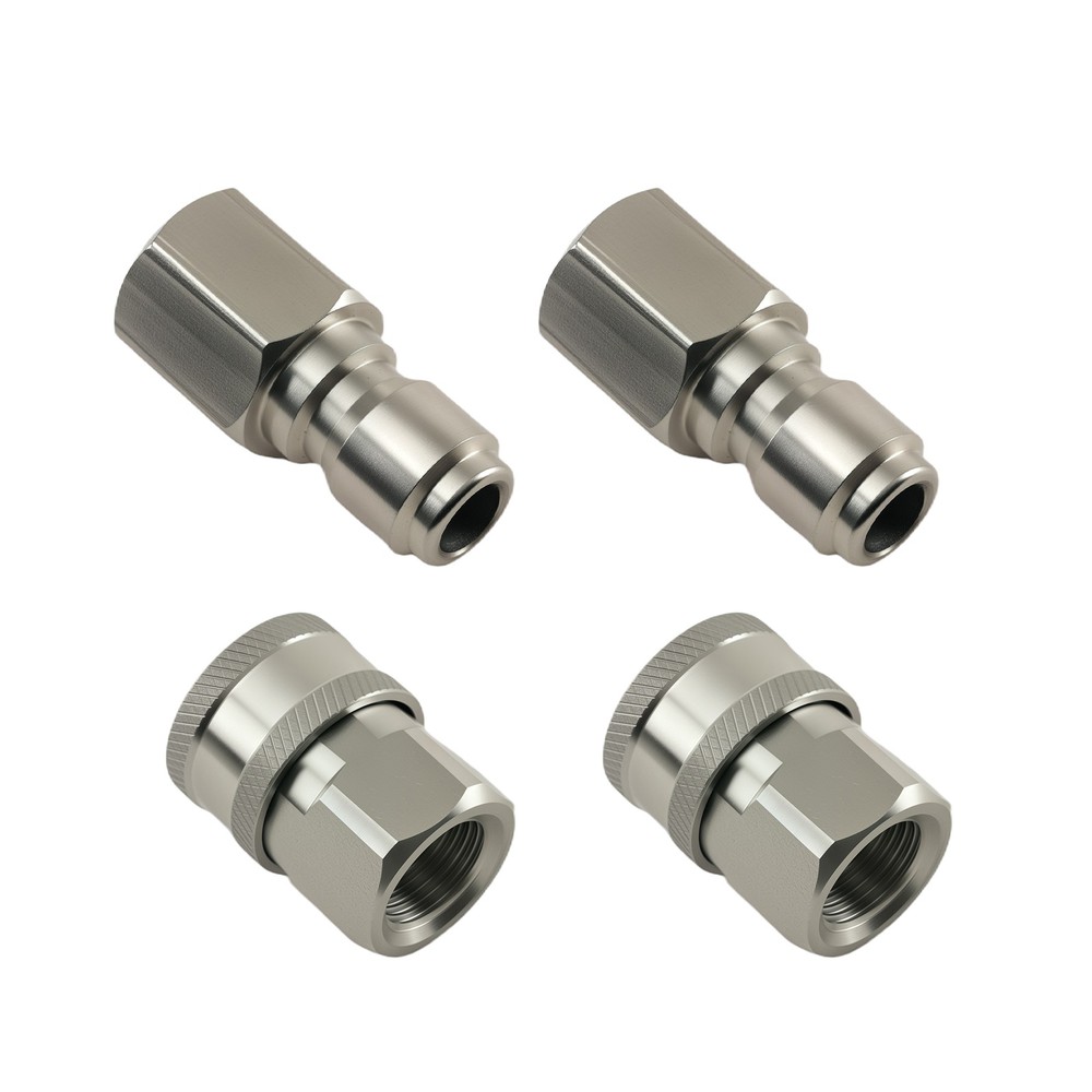 3/8 Inch NPT Quick Connect Adapter Set for Pressure Washer Pump Stainless