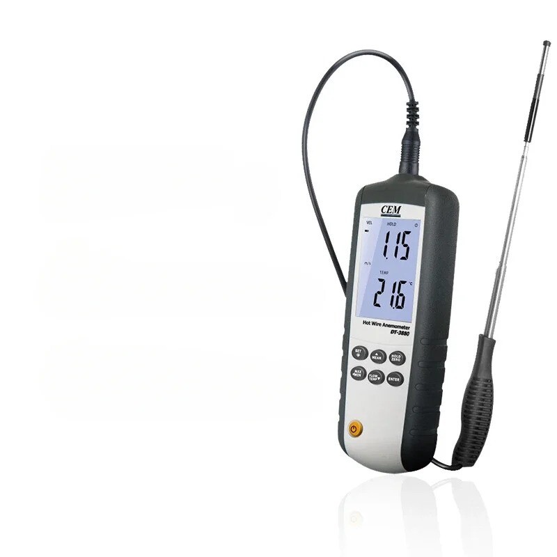 DT-3880 Handheld Thermal Anemometer High-Precision Sensor Wind Speed Meter