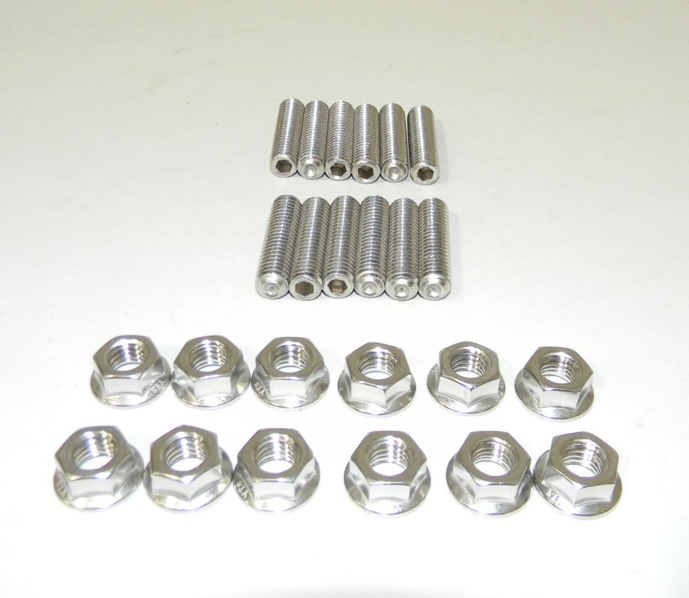SB Chevy 327 350 383 Stainless Steel Exhaust Header Stud Kit  NEW