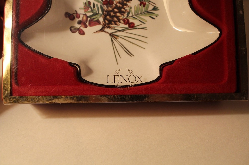 Lenox "Etchings" Tree Candy Dish - NIB/Good Condition