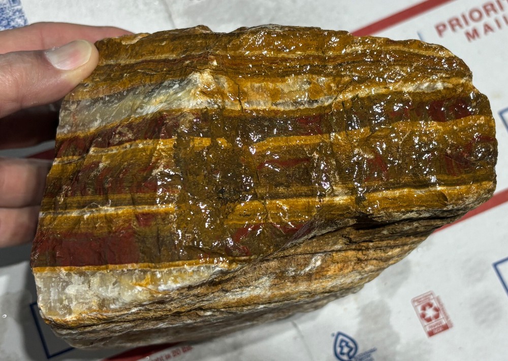 Z~ Travertine Onyx Faced Rough 10 Lbs