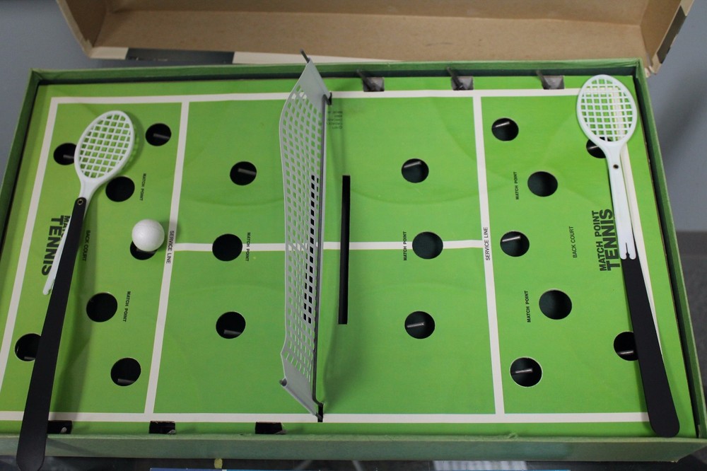Cadaco Match Point Tennis Board Game - 1971 Version